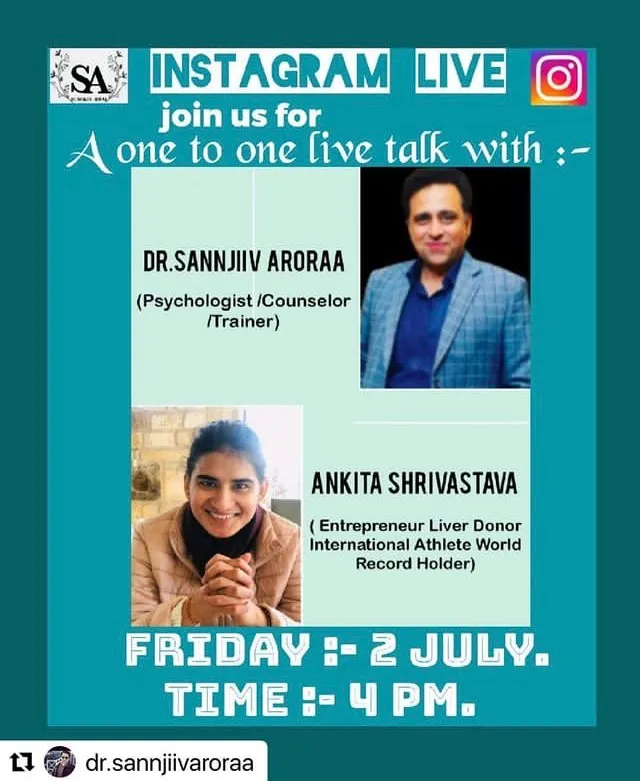 Join for a one to one live talk with Ankita Shrivastava
